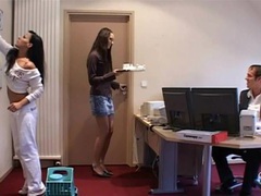 FuckingChickas presents: Boss fucks secretary and maid