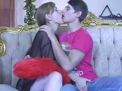 FuckingChickas presents: Cumkiss and pegging russian style