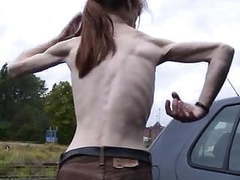 FuckingChickas presents: A skinny mature woman with small empty saggy tits