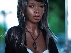 FuckingChickas presents: Hot ebony sex doll, blowjob anal creampie fantasies