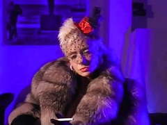 FuckingChickas presents: Vanessa fetish fully clothed heels nylons garter furs bcbg