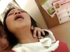 FuckingChickas presents: Japanese granny gets a creampie