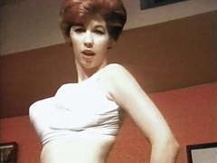 FuckingChickas presents: Vintage huge tits lingerie striptease