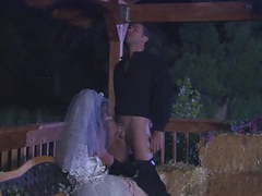 FuckingChickas presents: The ebony bride with firm body takes the most cum on her