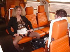 FuckingChickas presents: Virgin boy and nasty mom in train