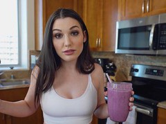 FuckingChickas presents: Stunning wife having fun with her hubby in the kitchen - lily lou, Couple, Hardcore, HD POV, Brunettes, Long Hair, Kitchen, Natural Tits, Pussy, Blowjob, Rim Job, Cowgirl, Doggystyle, Missionary, Cum In Mouth, Cumshot