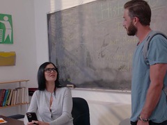 FuckingChickas presents: Kinky math tutor jasmine jae loves giving head and having sex