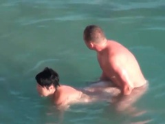 FuckingChickas presents: Curvy couple has hardcore sex in the ocean