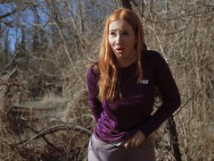 FuckingChickas presents: Provocative redhead kiara teases outdoors and gets fucked in the ass