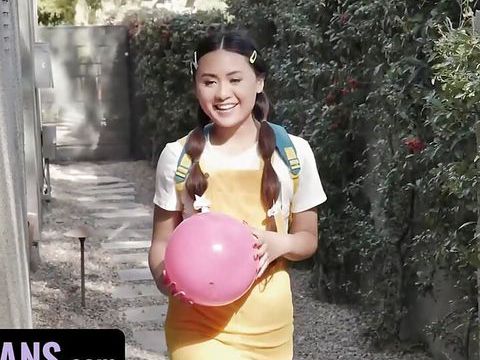 FuckingChickas presents: Teen princess ella voneva gets her asian pussy rammed by diamond banks' huge strap on - littleasians ffm threesome