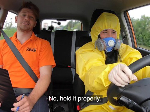 FuckingChickas presents: Driving instructor fucks orgasmic pussy of skinny czech lexi dona