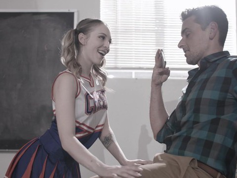 FuckingChickas presents: Skinny lily larimar drops her panties to get better grades. hd