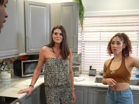 FuckingChickas presents: Ffm threesome with cock hungry kira perez abby somers. hd video