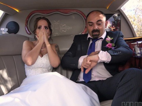 FuckingChickas presents: Busty bride jennifer mendez gets ass fucked in back of the limo