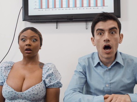 FuckingChickas presents: Interracial fucking in the office with naughty avery and zoe