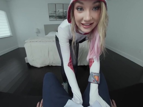 FuckingChickas presents: Daisy lavoy as spider gwen stacy has been missing you