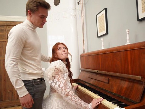 FuckingChickas presents: Redhead pianist goes nuts for my hard dick after practice