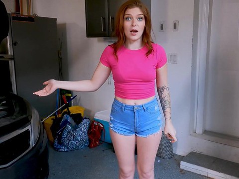 FuckingChickas presents: Redhead katerina deville with hot ass sucking a dick - hd