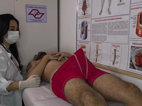 FuckingChickas presents: Nurse gets excited by patient's erection