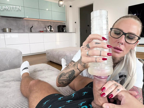 FuckingChickas presents: Ride therapy for pole fever - raw xxl glasses facial you won't forget