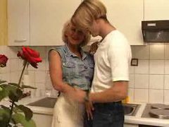 FuckingChickas presents: Fucking his busty aunt in the kitchen