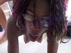 FuckingChickas presents: Black girl is crazy for that white cock