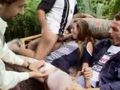 FuckingChickas presents: Older guys convince her that anal would be fun