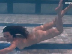 FuckingChickas presents: Underwater swimming and striptease with a beauty