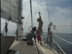 FuckingChickas presents: Interracial on a boat with a beautiful black girl