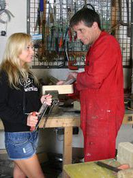 FuckingChickas presents: Blonde teenage beauty fucking her old and horny handyman