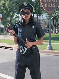 FuckingChickas presents: Cherry Lee, This Corrupt L.A. Cop Takes What She Wants