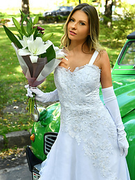 FuckingChickas presents: Naughty bride Rebecca Volpetti takes a photographer assistant's stiff dick