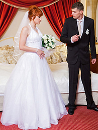 FuckingChickas presents: Redhead Czech bride Lucy Bell getting double fucked on her wedding day