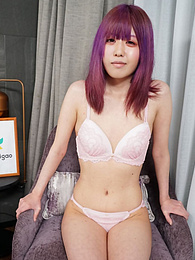 FuckingChickas presents: Asian girl Shiori Fujimori displays her petite tiny tits and unveils her complete nakedness in a solo