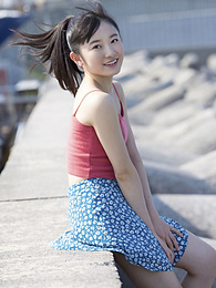 FuckingChickas presents: Asian teen Chisaki Morito demonstrates her tiny tits and demonstrates her exposed body outdoors